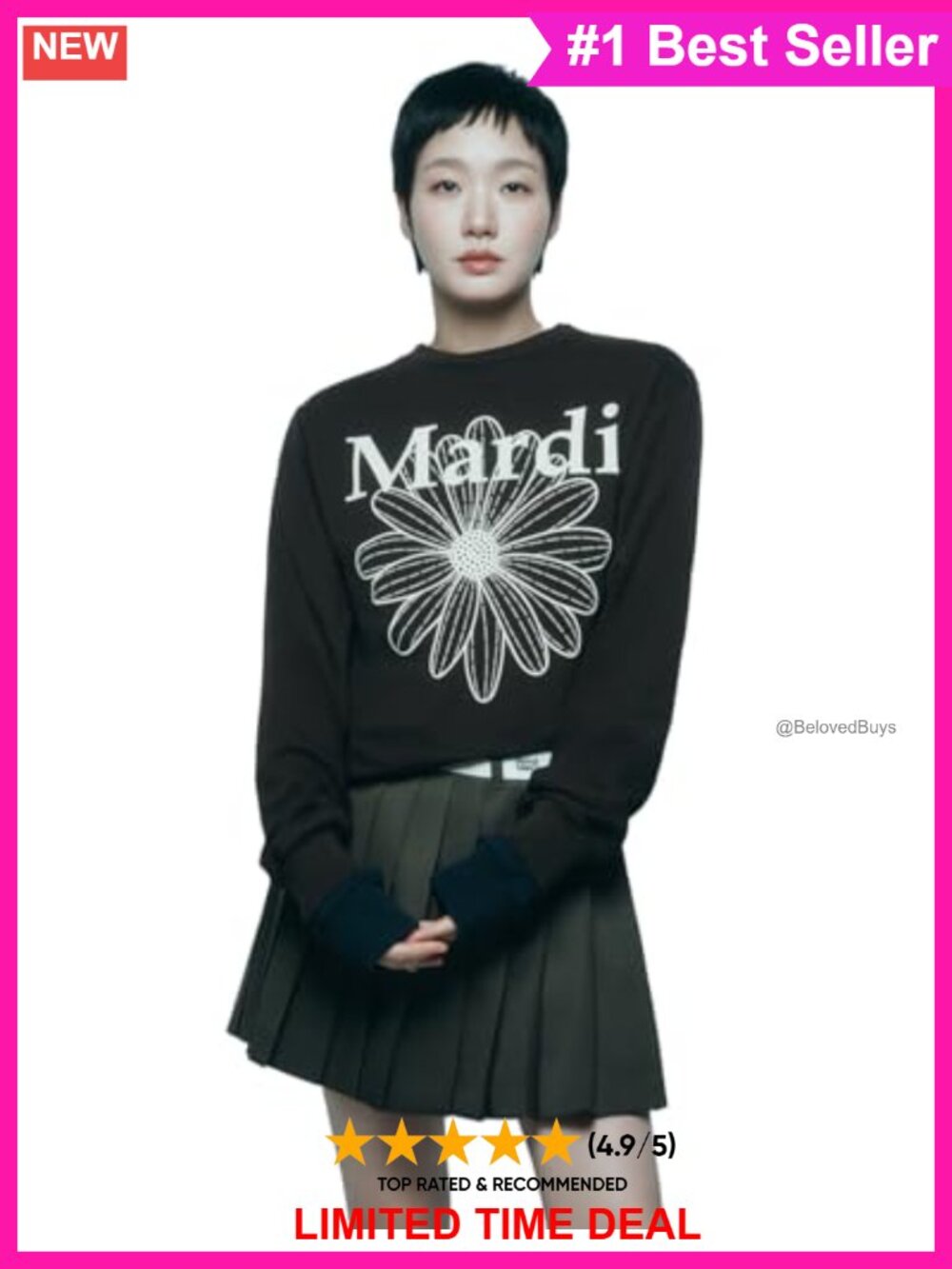 Long Sleeve Floral Graphic Tee Soft Cotton Crew Neck Pullover